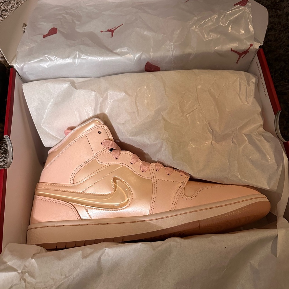 Nike Blush Pink High-Top Sneakers